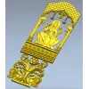 Лакшми на лотосе - 3D модель STL для ЧПУ