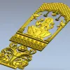 Лакшми на лотосе - 3D модель STL для ЧПУ