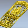 3D модель STL - Храмовая панель с Ганешей для ЧПУ