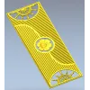 Decorative Door Panel STL - Rosette & Helm Relief