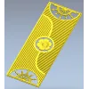 Decorative Door Panel STL - Rosette & Helm Relief