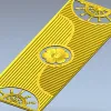 Decorative Door Panel STL - Rosette & Helm Relief