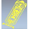 Декоративная дверная накладка в стиле барокко - STL модель для ЧПУ