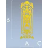 Декоративная дверная накладка в стиле барокко - STL модель для ЧПУ