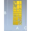 Филенчатая дверная панель с растительным орнаментом - STL для ЧПУ