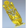Вазон с парой птиц - 3D модель в формате STL для ЧПУ