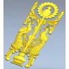 Павлины у вазы - 3D модель STL для ЧПУ