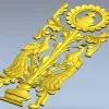 Павлины у вазы - 3D модель STL для ЧПУ