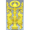 Павлины у вазы - 3D модель STL для ЧПУ
