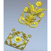Картуш и рамка в классическом стиле - STL для ЧПУ
