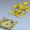 Картуш и рамка в классическом стиле - STL для ЧПУ