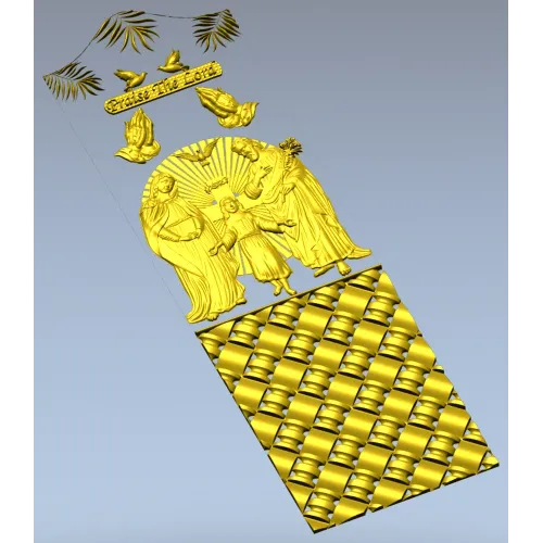 Sacred Family Door Panel