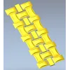 Interlaced Ribbon Trim - STL 3D Model for CNC