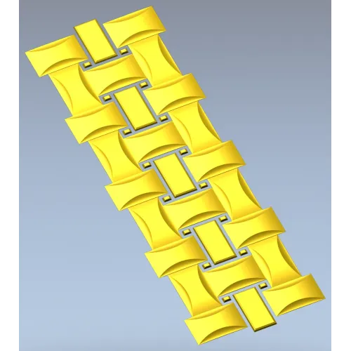 Interlaced Ribbon Trim - STL 3D Model for CNC