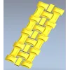Interlaced Ribbon Trim - STL 3D Model for CNC