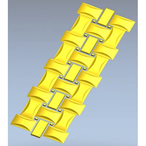 Interlaced Ribbon Trim - STL 3D Model for CNC