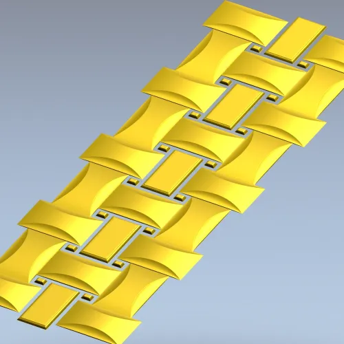 Interlaced Ribbon Trim - STL 3D Model for CNC