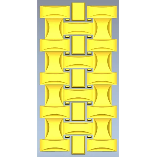 Interlaced Ribbon Trim - STL 3D Model for CNC