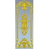 Декоративная дверная накладка "Рокайльная лира" - STL модель для ЧПУ
