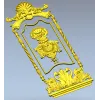 Декоративная дверная панель в барочном стиле - STL для ЧПУ