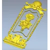 Декоративная дверная панель в барочном стиле - STL для ЧПУ