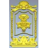 Декоративная дверная панель в барочном стиле - STL для ЧПУ
