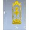 Декоративная дверная панель в барочном стиле - STL для ЧПУ
