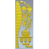 Вазон с розами и ребристым бордюром - 3D модель STL для ЧПУ