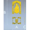 Арочная икона Богоматери с евхаристическим картушем - STL для ЧПУ