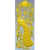 Peacock Vertical Relief STL - 3D model for CNC carving