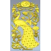 Peacock Vertical Relief STL - 3D model for CNC carving