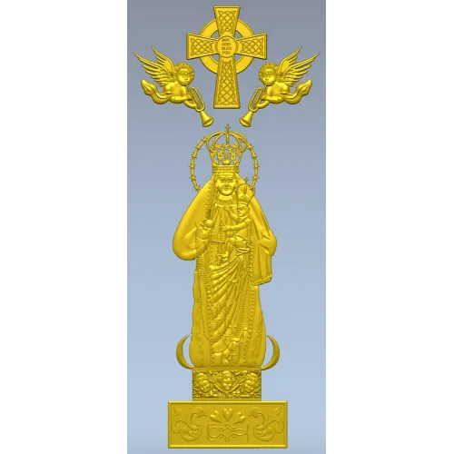 Богоматерь с Младенцем - 3D модель STL для ЧПУ