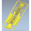 Рельефная дверная панель в стиле флора - 3D модель STL для ЧПУ