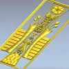 Рельефная дверная панель в стиле флора - 3D модель STL для ЧПУ