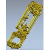 Рокайльная вертикальная накладка - 3D модель STL для ЧПУ