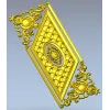 Ромбовидная декоративная накладка для дверей - 3D модель STL для ЧПУ