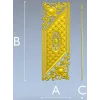 Ромбовидная декоративная накладка для дверей - 3D модель STL для ЧПУ