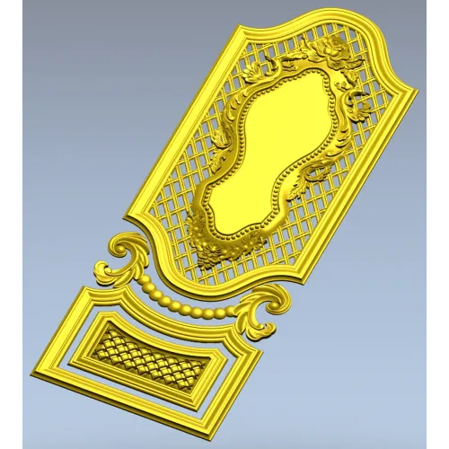 Филёнка классическая в ажурном картуше - 3D модель STL для ЧПУ