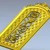 Резная арочная дверная панель - 3D модель в формате STL