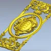 Декоративная дверная панель в стиле барокко - 3D модель STL для ЧПУ