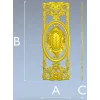 Декоративная дверная панель в стиле барокко - 3D модель STL для ЧПУ