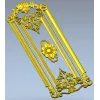 Regal Fleur Door Panel - ornate door panel 3D model (STL) for CNC