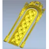 Ornate Arched Door Panel STL for CNC