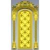 Ornate Arched Door Panel STL for CNC
