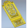 Резная дверная панель в стиле барокко - 3D модель STL для ЧПУ