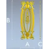 Декоративная овальная накладка "Вальс аканта" - STL для ЧПУ