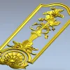 Панель "Розетта и Ваза" - 3D модель STL для ЧПУ