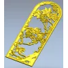 Arched Grapevine Decorative Panel - STL 3D Model for CNC