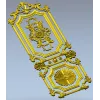 Орнаментальная дверная панель в классическом стиле - 3D модель STL для ЧПУ