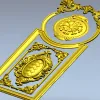 Филенчатая накладка "Розетта" - 3D модель STL для ЧПУ